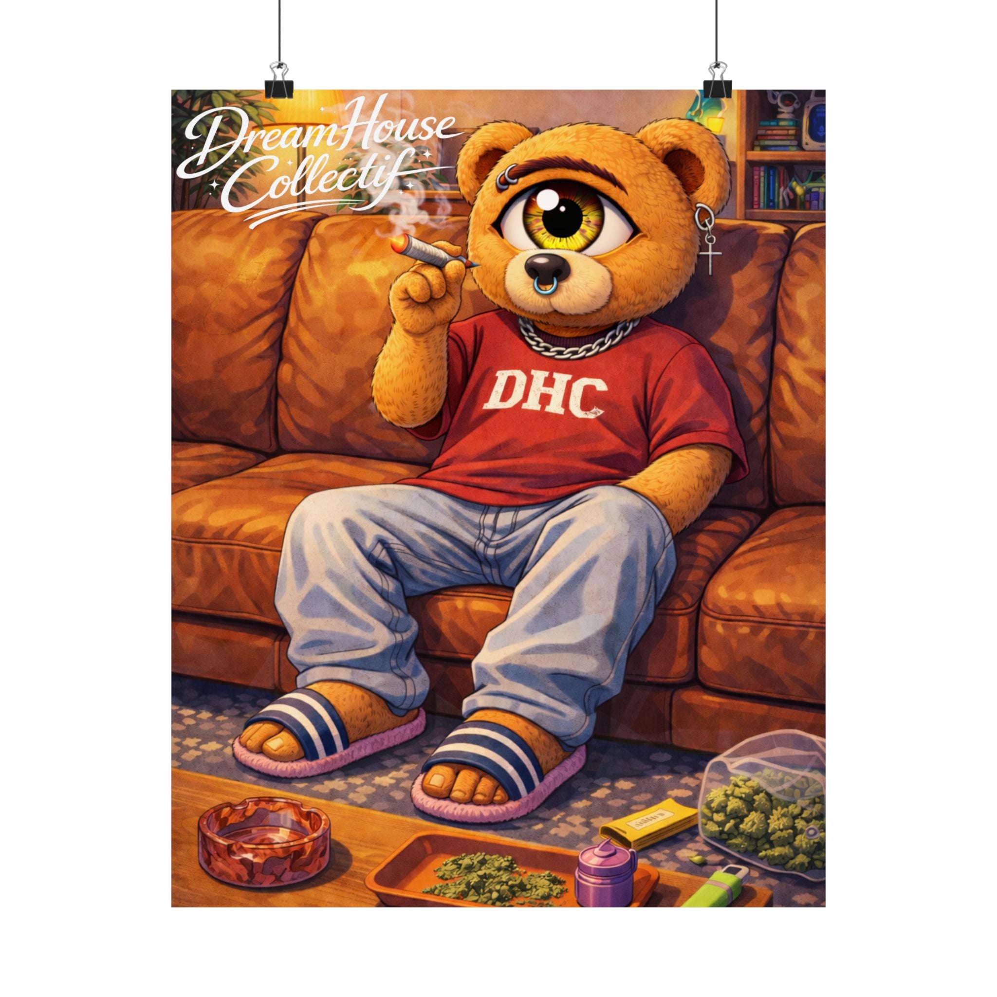 Orbit The Bear "Couch-Locked" Poster