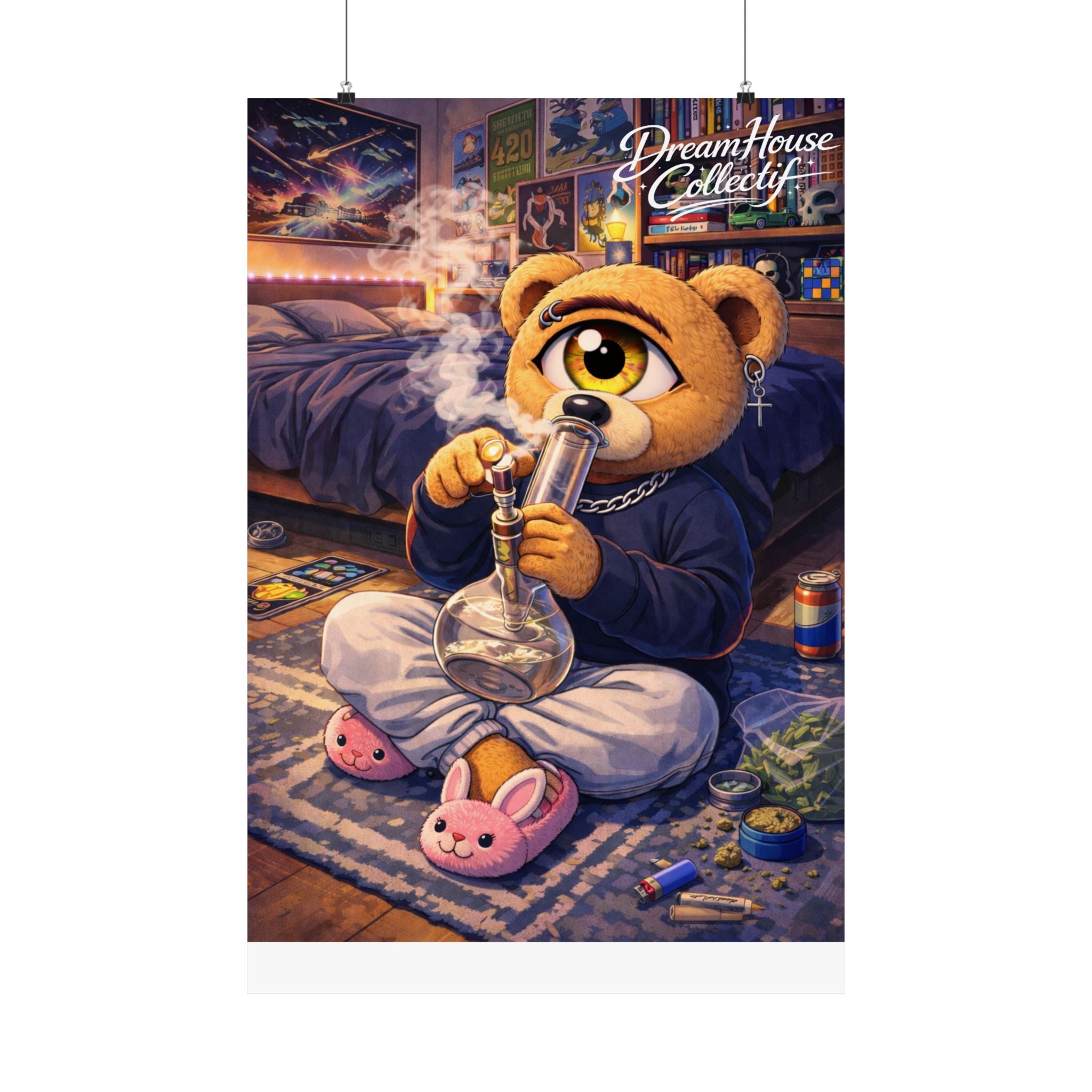 Orbit The Bear "Bong" Poster