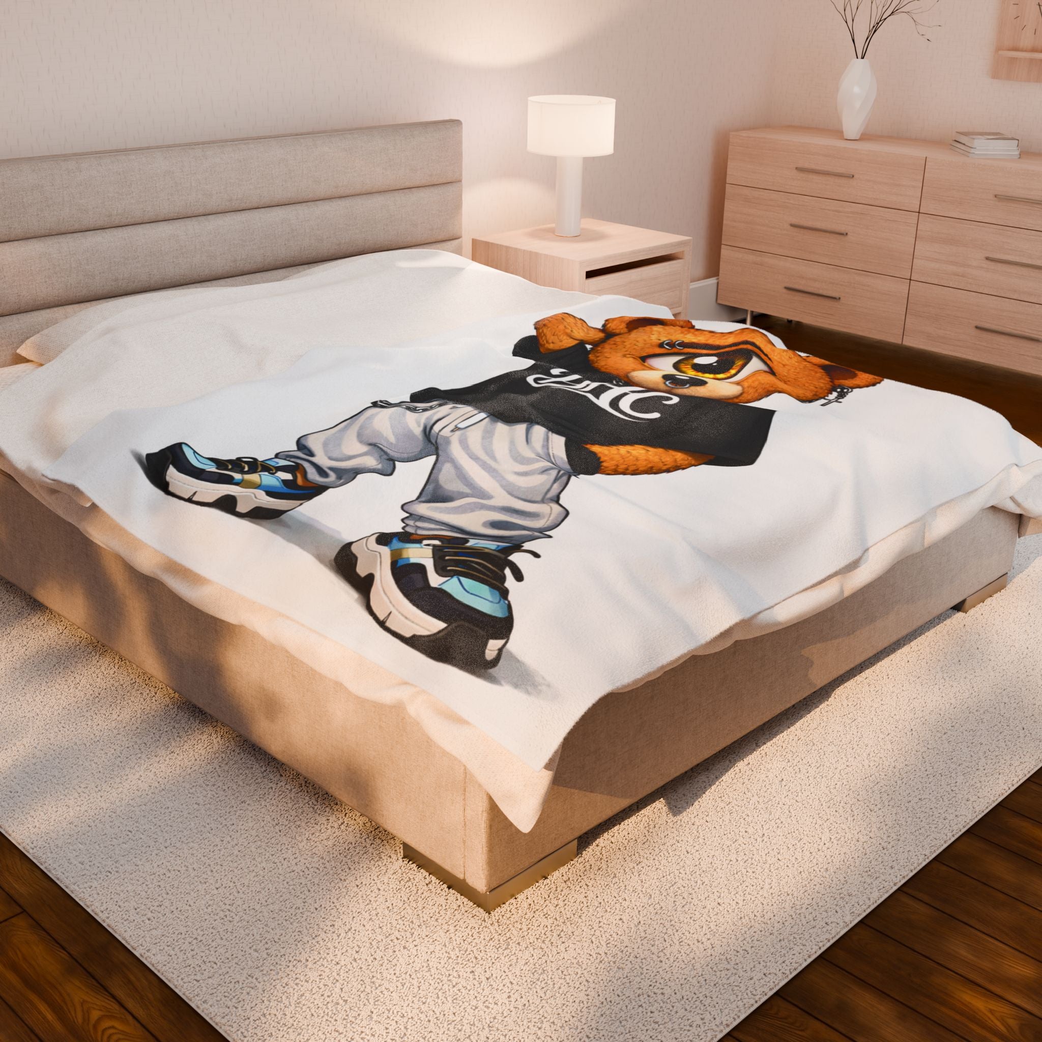 Orbit The Bear Plush Blanket