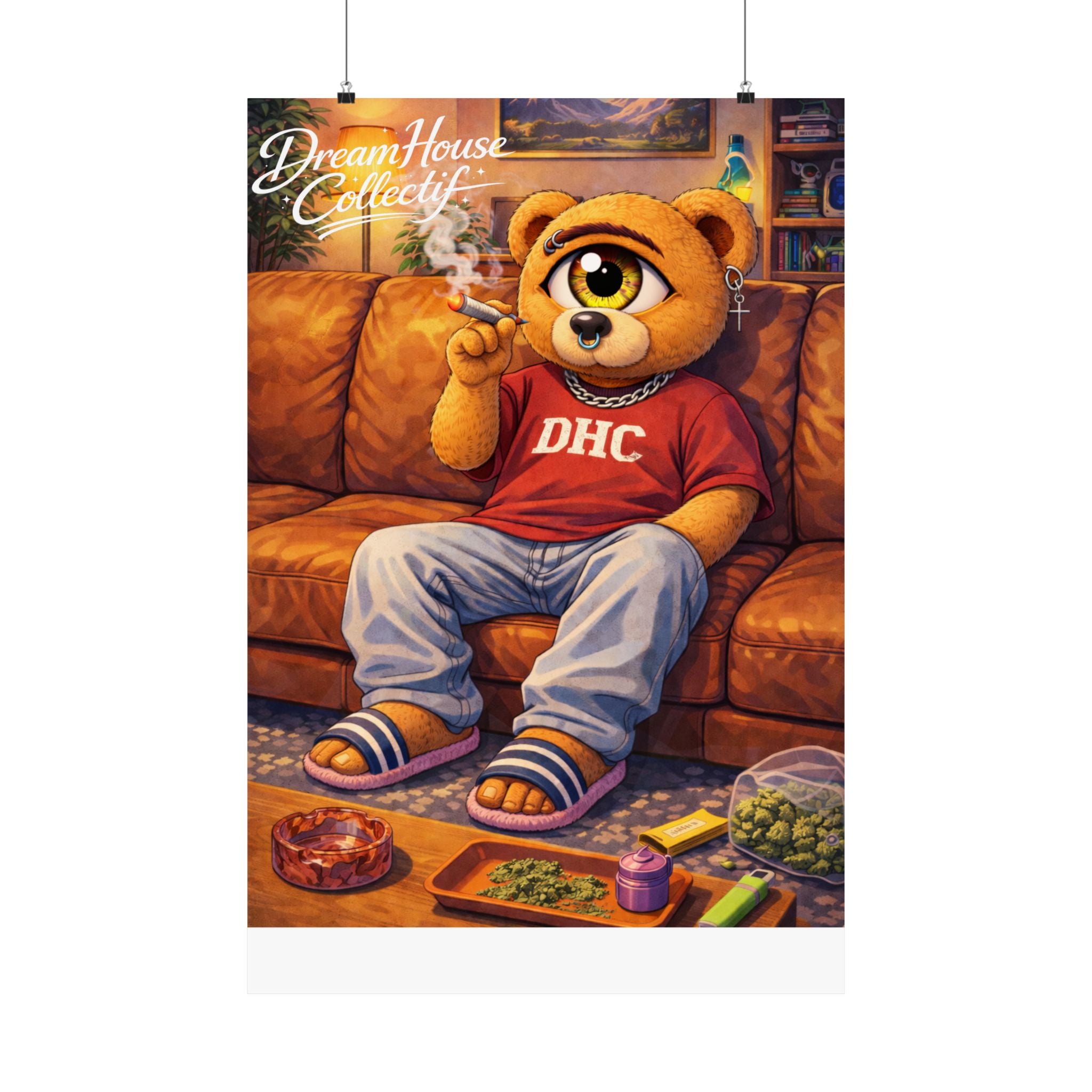 Orbit The Bear "Couch-Locked" Poster