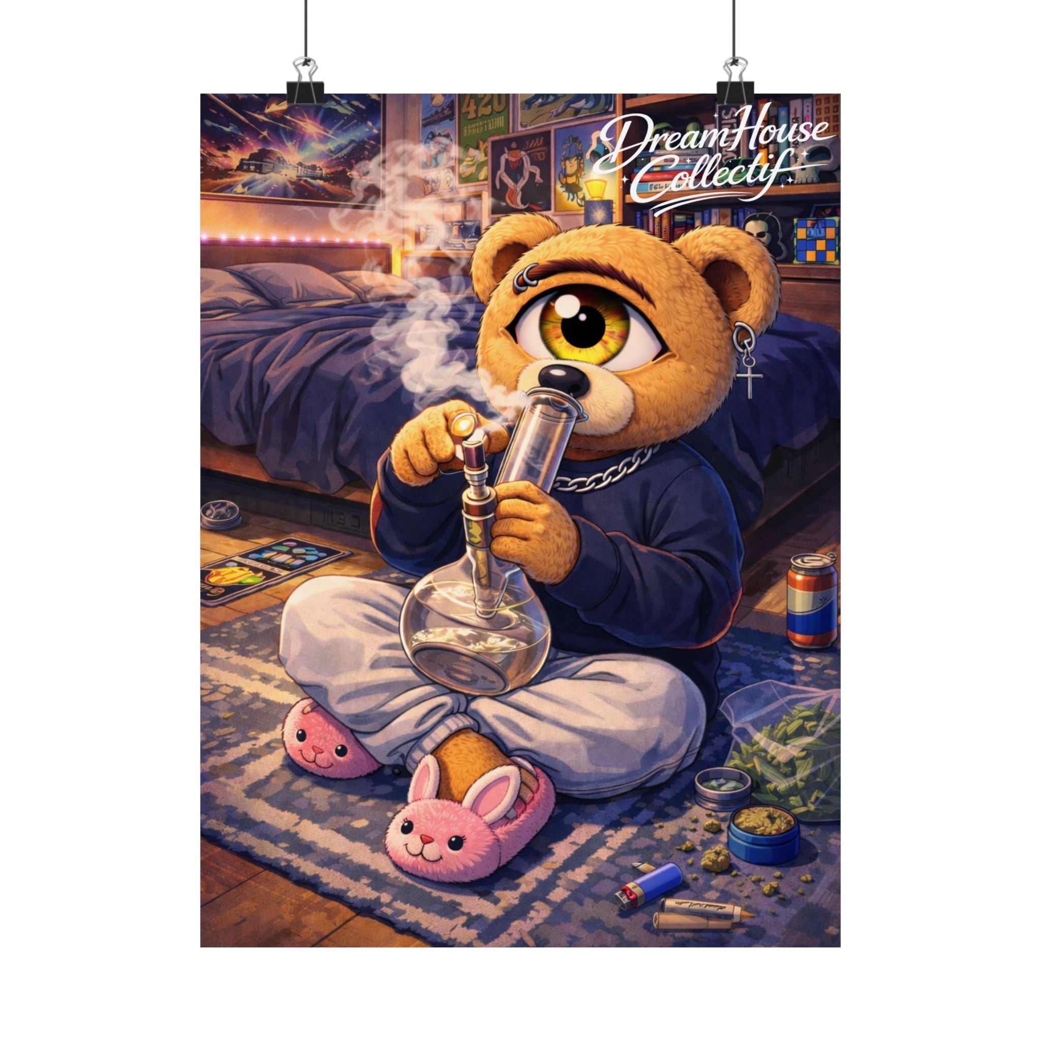 Orbit The Bear "Bong" Poster