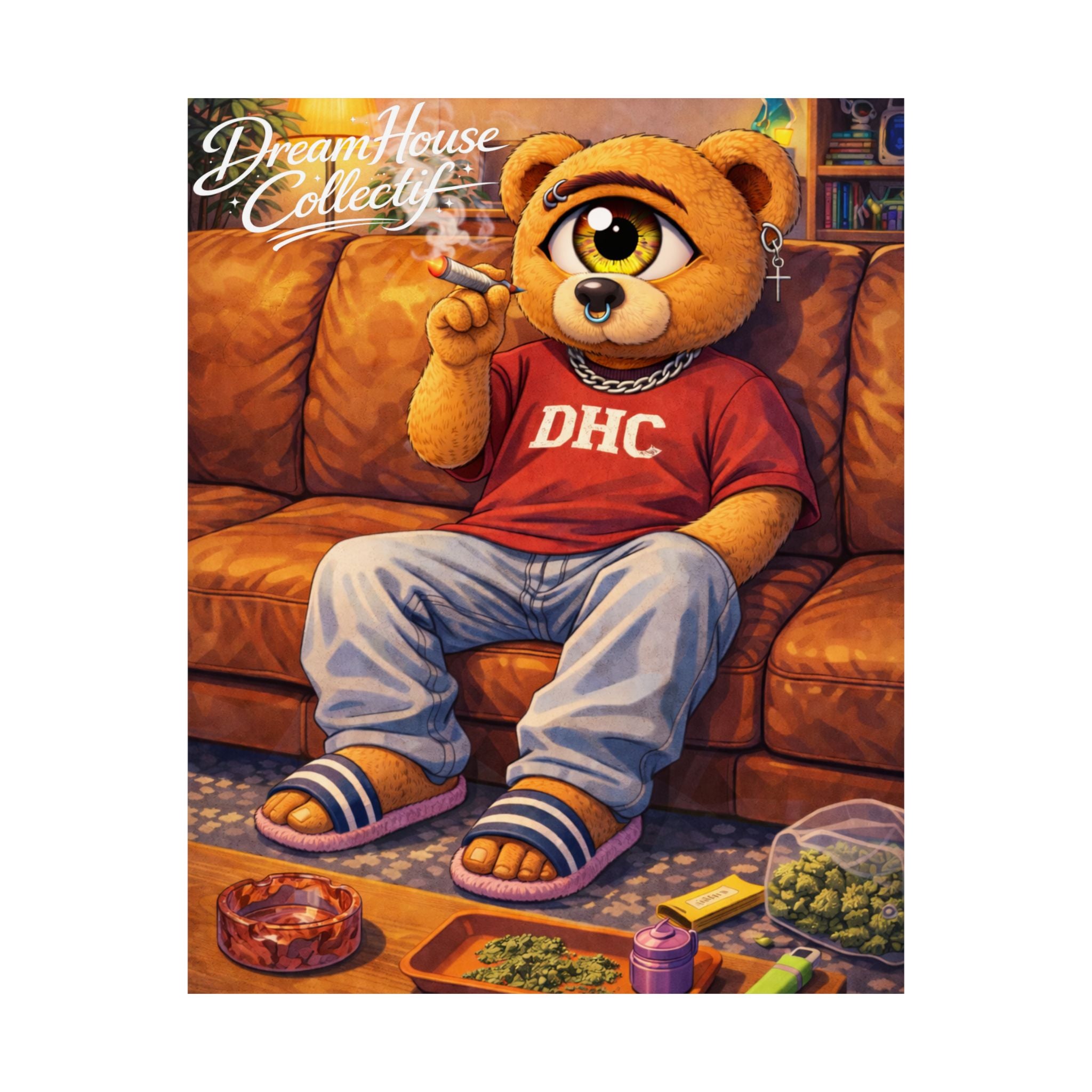 Orbit The Bear "Couch-Locked" Poster