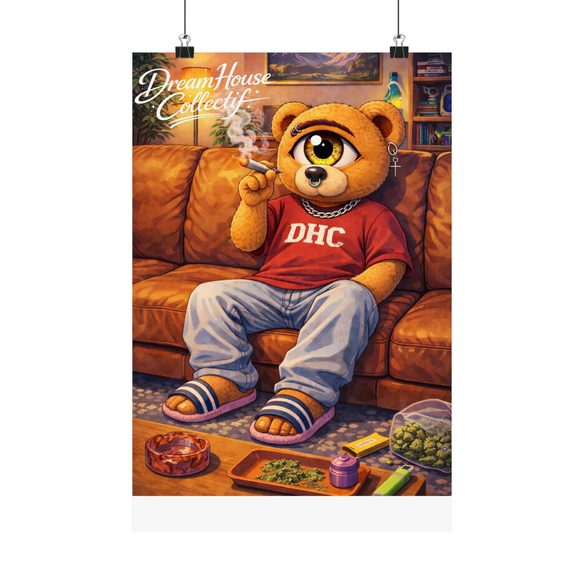 Orbit The Bear "Couch-Locked" Poster