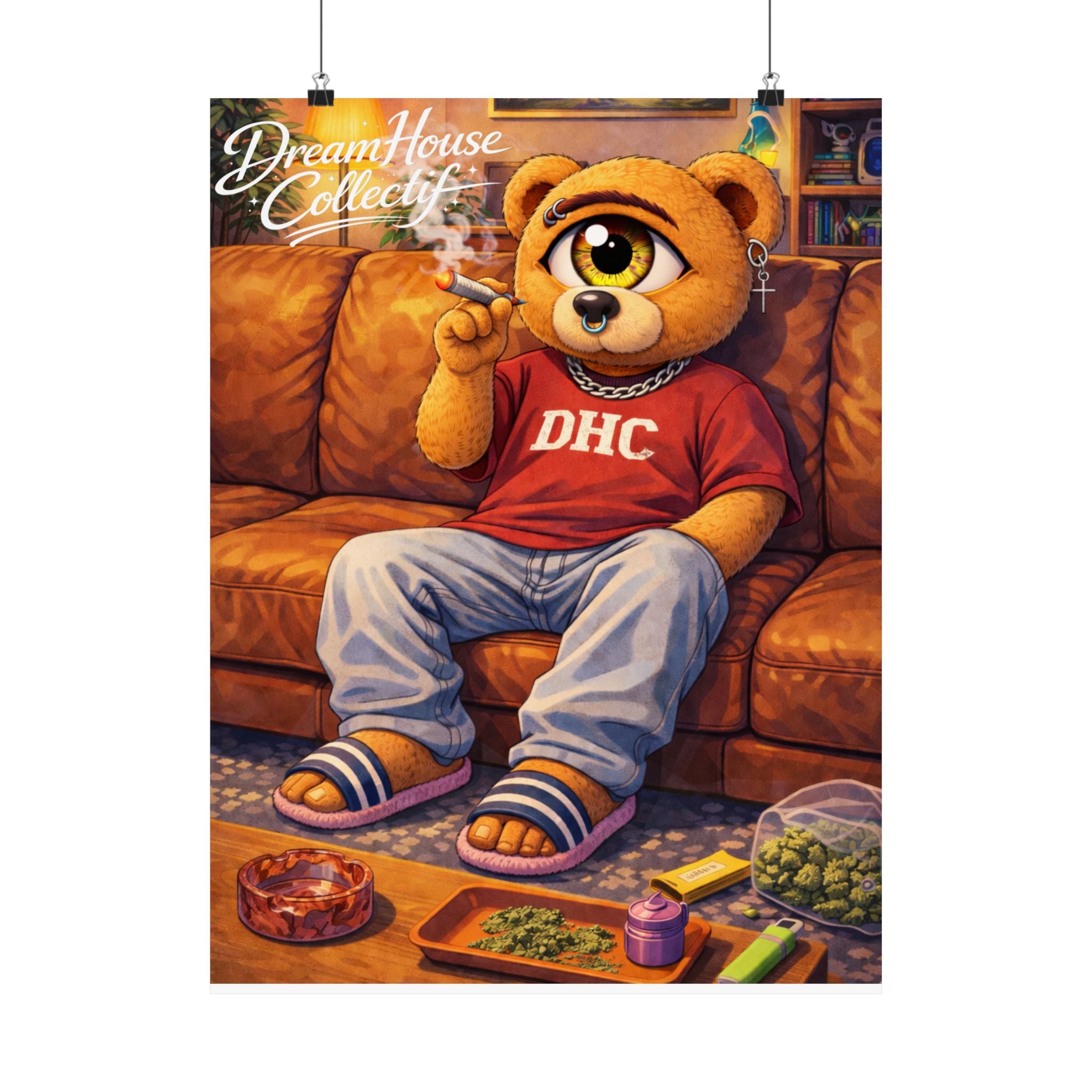 Orbit The Bear "Couch-Locked" Poster