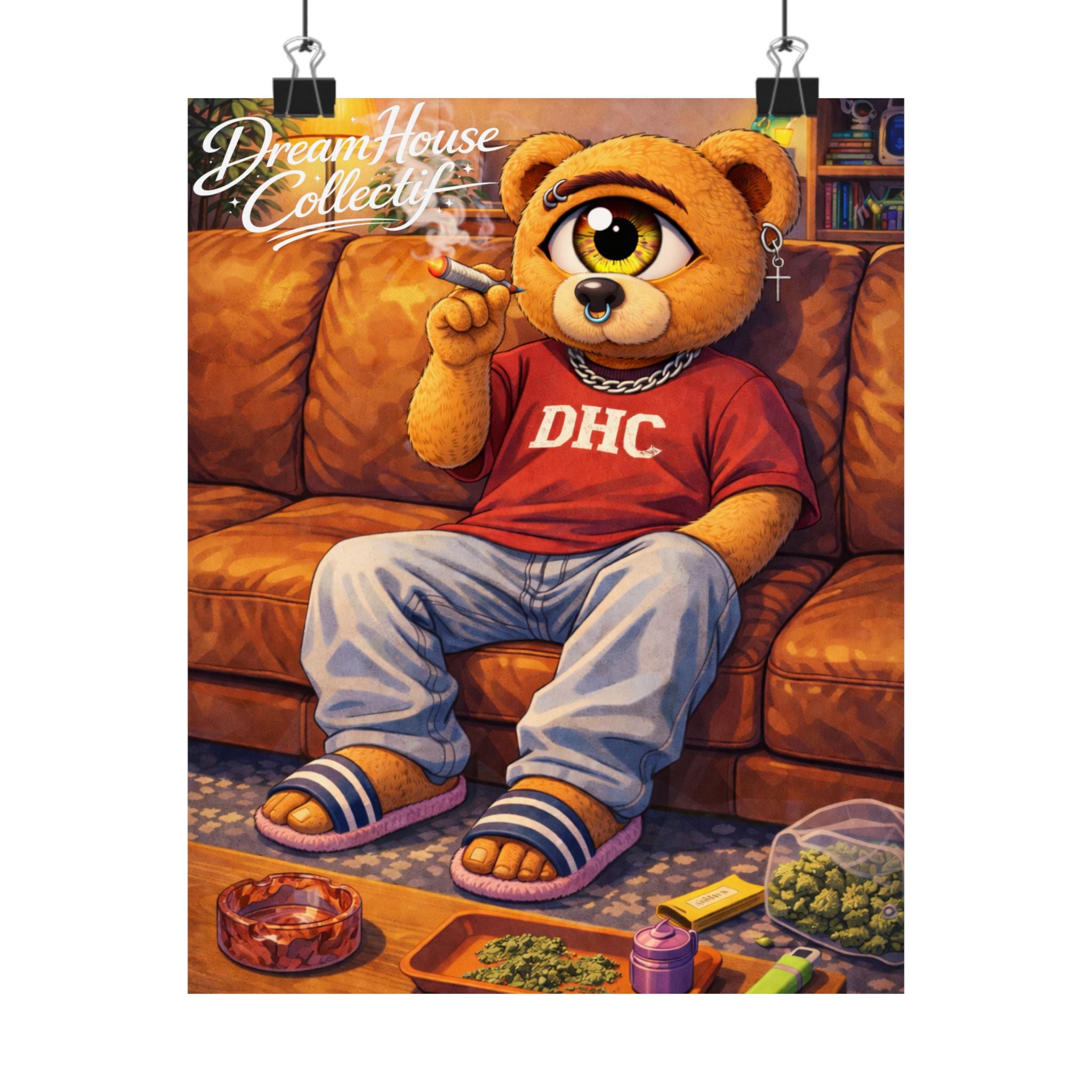 Orbit The Bear "Couch-Locked" Poster