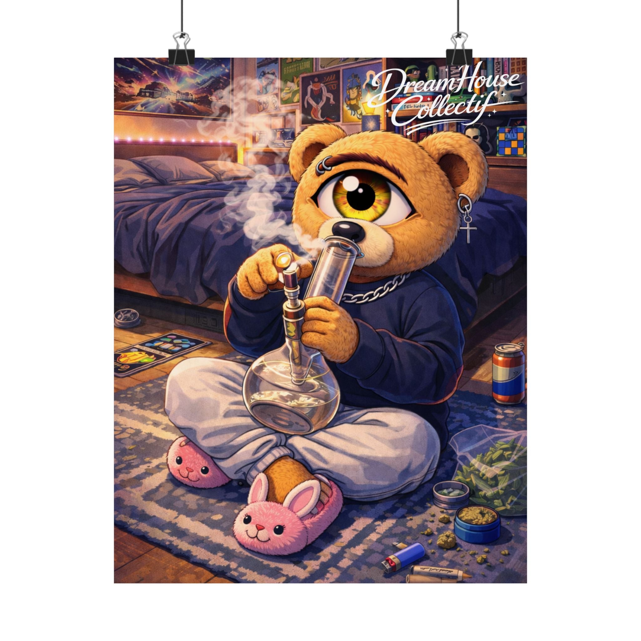 Orbit The Bear "Bong" Poster