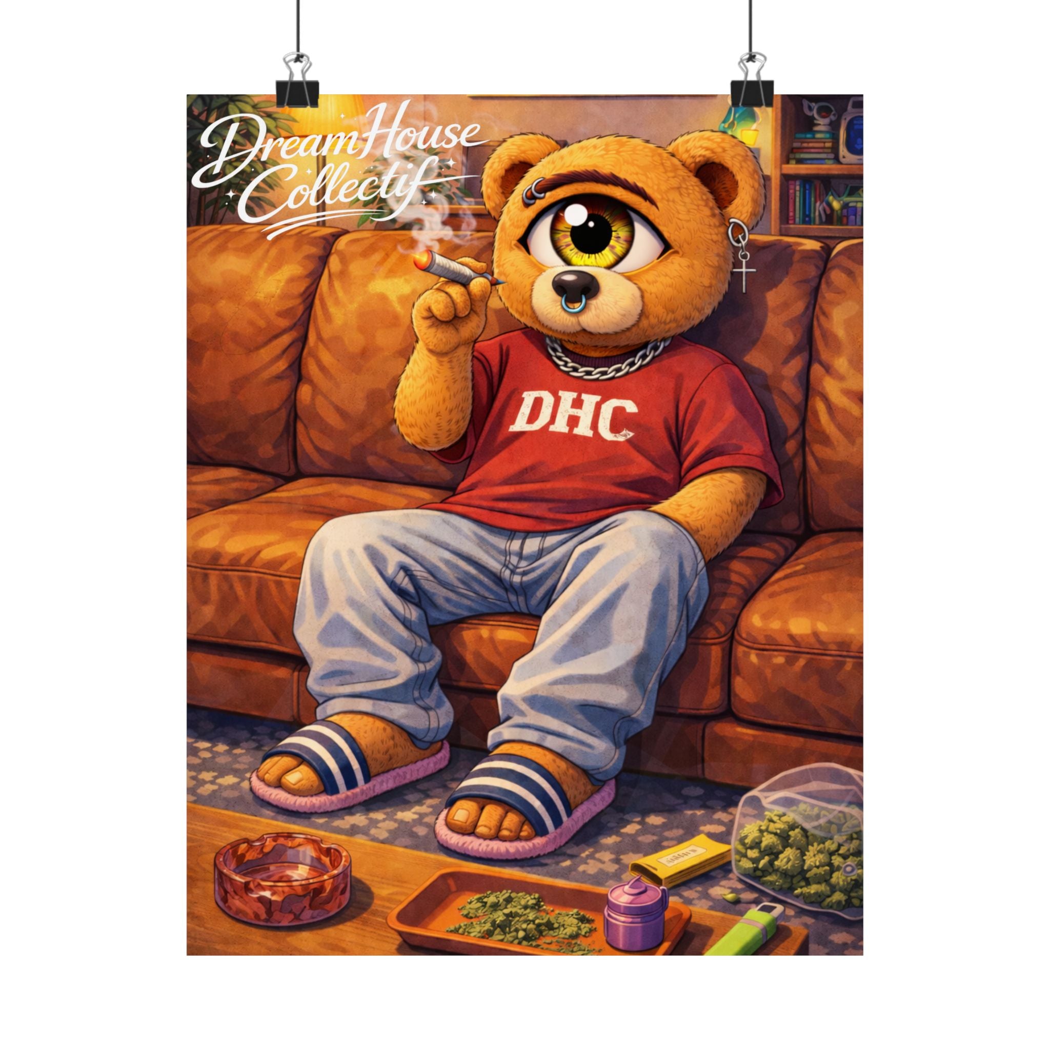 Orbit The Bear "Couch-Locked" Poster
