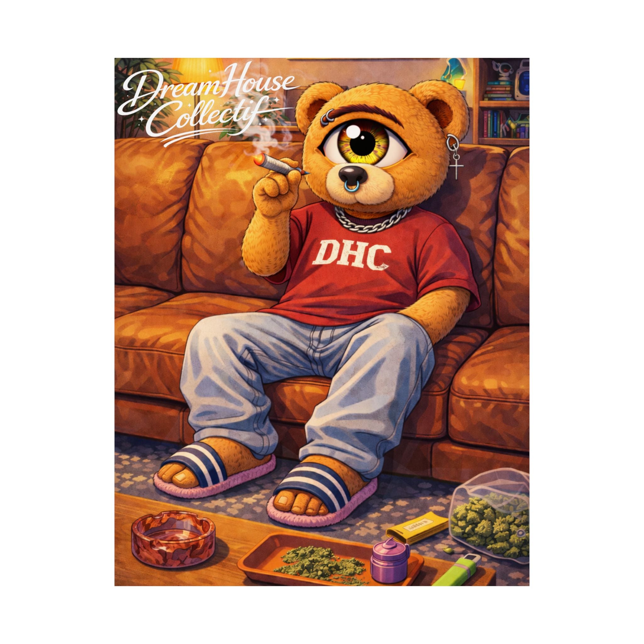 Orbit The Bear "Couch-Locked" Poster