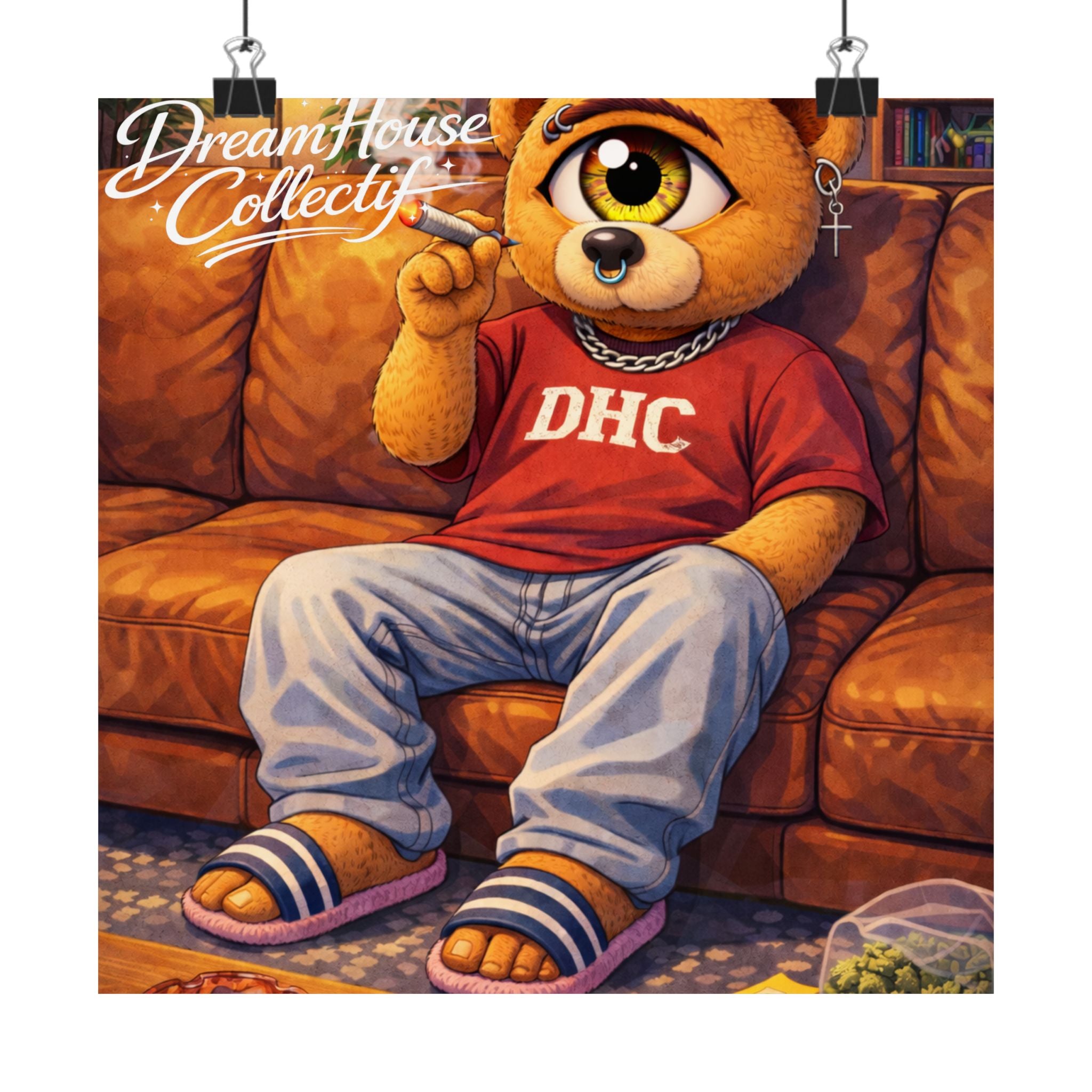Orbit The Bear "Couch-Locked" Poster
