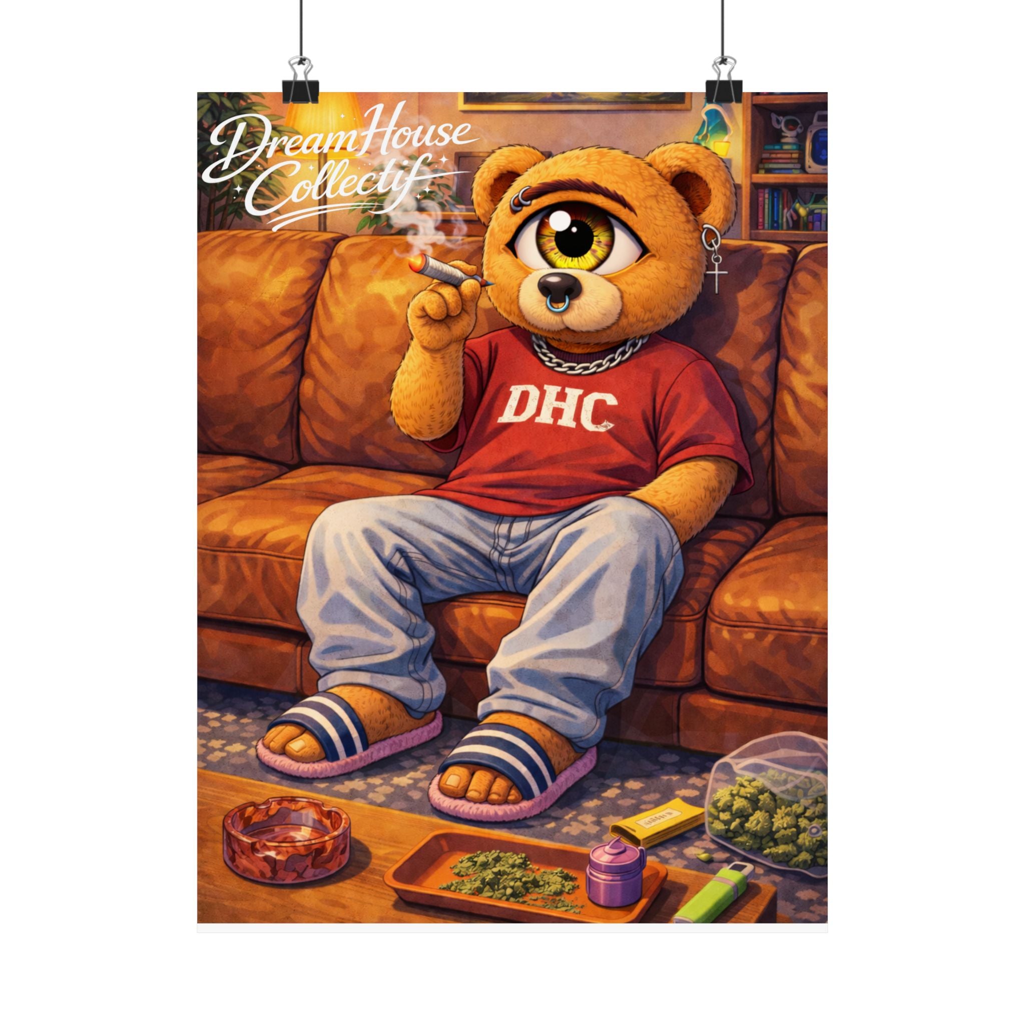 Orbit The Bear "Couch-Locked" Poster