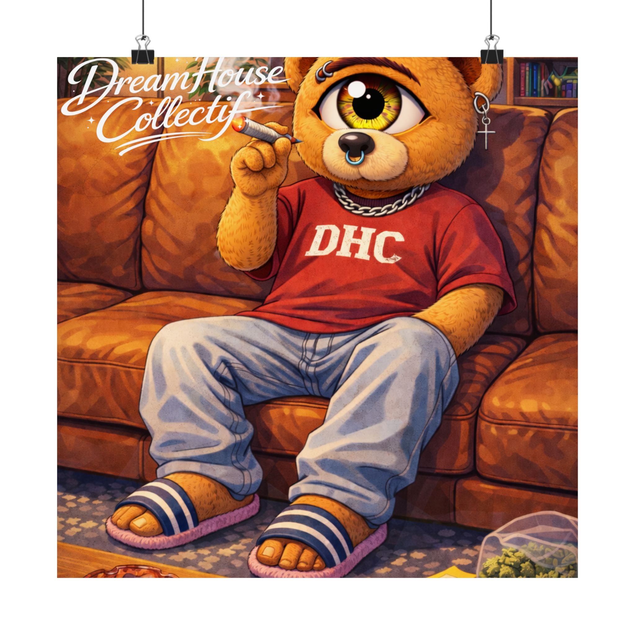 Orbit The Bear "Couch-Locked" Poster